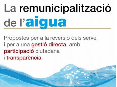 La remunicipalitzaci de l'aigua, tema de la nova xerrada de Decidim Ripollet al Local -Imatge 1-