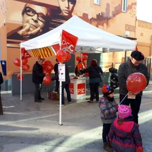 El PSC escalfa motors per a la campanya del 21D amb una botifarrada solidària -Imatge 1-