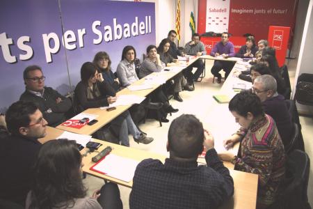 Primera reunió de treball de la nova executiva de la Federació del PSC  del Vallès Occidental Sud  -Imatge 1-