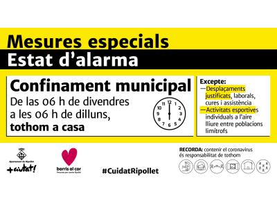 Les noves mesures contra la COVID-19 fan tancar equipaments culturals i esportius -Imatge 1-
