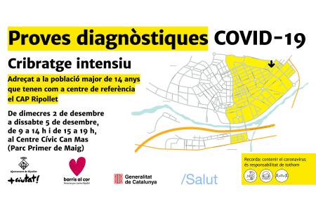 Aquest dimecres comencen les proves massives de la COVID-19 als usuaris pertanyents al CAP 1 -Imatge 1-