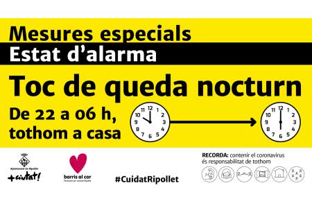 Afectacions i mesures especials després de la nova declaració de l'Estat d'alarma per la COVID-19 -Imatge 1-