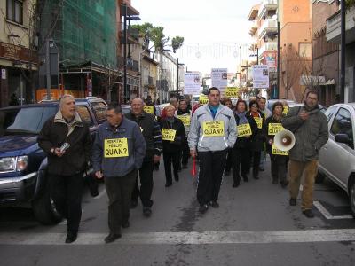 La Coordinadora per la Sanitat Pública es torna a manifestar -Imatge 1-