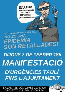 Manifestació contra la situació d'urgències al Taulí -Imatge 1-