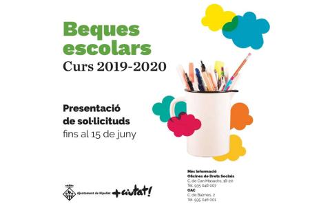 Oberta la sollicitud de beques de menjador i llibres i material escolar per al curs 2019-2020 -Imatge 1-