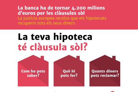 L'OMIC assessorarà els afectats d'hipoteques amb clàusules sòl -Imatge 1-