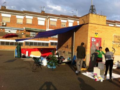 Els indignats del 15M acampen a la plaça del Molí -Imatge 1-