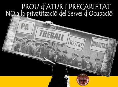 L'Associació d'Aturats continua amb les concentracions davant del Servei d'Ocupació de Catalunya -Imatge 1-