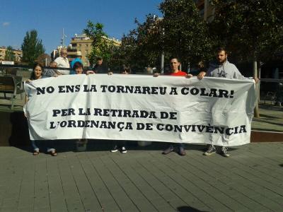 El col·lectiu Mai més! demana la derogació de l'Ordenança de Convivència -Imatge 1-