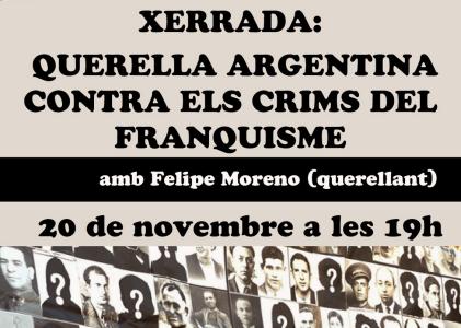 El Local celebra una xerrada sobre la querella argentina contra els crims franquistes -Imatge 1-