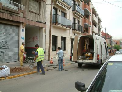 Ensurt per una fuita de gas al carrer del Calvari -Imatge 1-