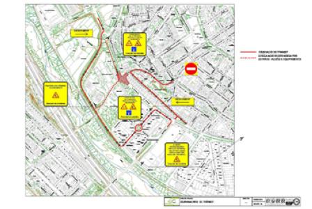 A punt les obres de construcció de la rotonda Balmes-Padró  -Imatge 1-