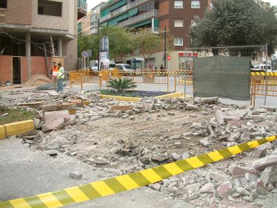 S'inicien les obres de reparació dels passos elevats de la rambla de Sant Jordi amb Sarrià de Ter -Imatge 1-