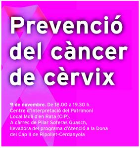 'La prevenció del càncer de cèrvix' centra la segona activitat del Cicle Més Salut -Imatge 1-