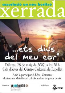 Un Nou Horitzó porta la xerrada ´Ets dins el meu cor' -Imatge 1-