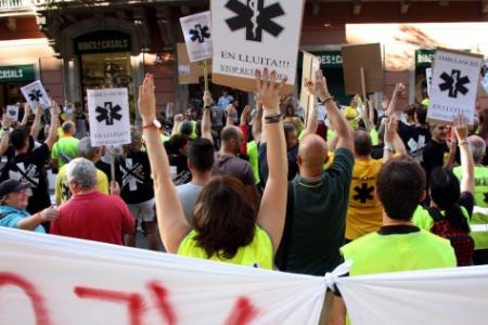Vaga d'ambulàncies fins dijous a tota Catalunya -Imatge 1-