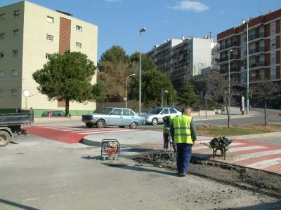 A punt d´enllestir-se dues obres de millora de la zona del Molí d´en Rata -Imatge 1-