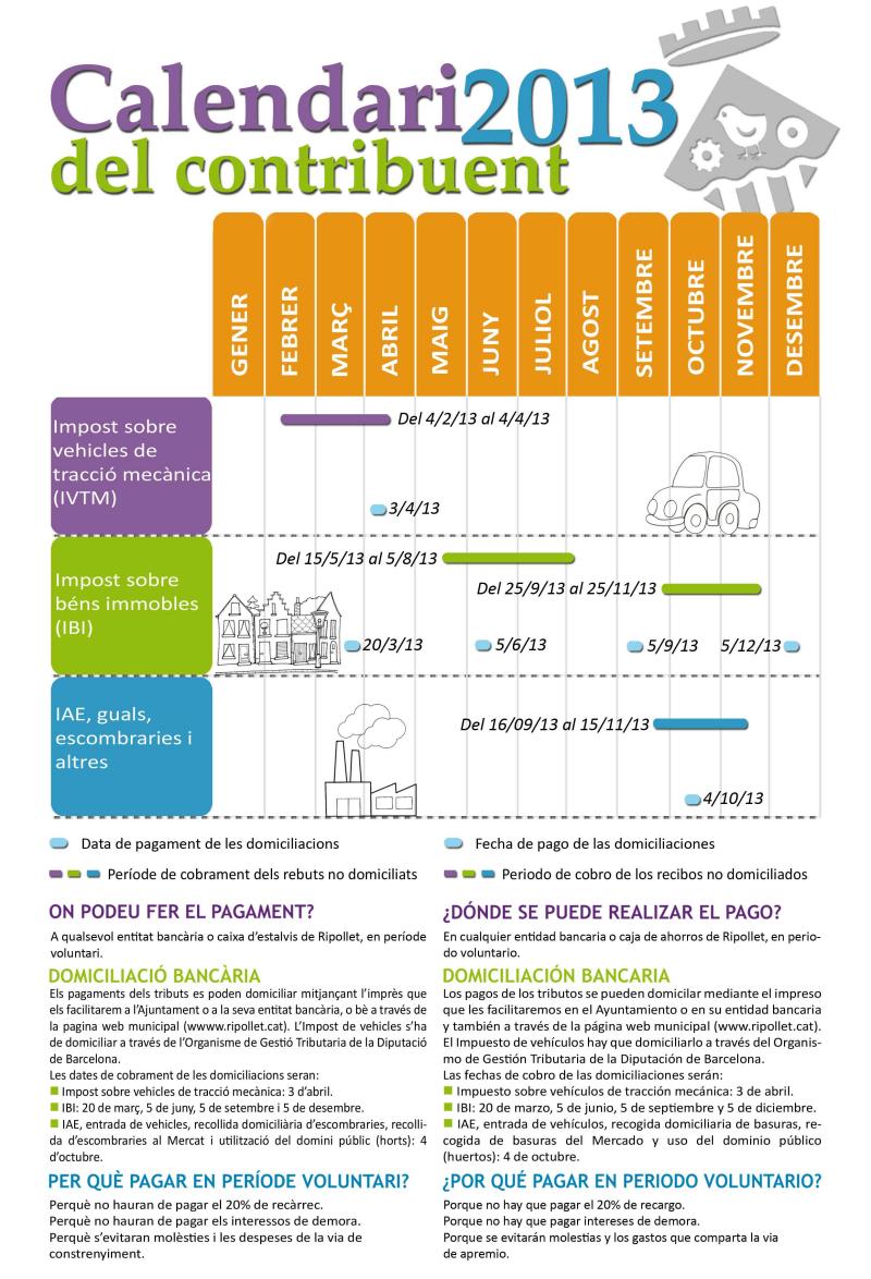 Calendari contribuent 2013