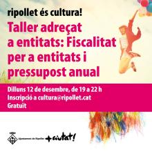 Taller per a entitats: Fiscalitat per a entitats i pressupost anual