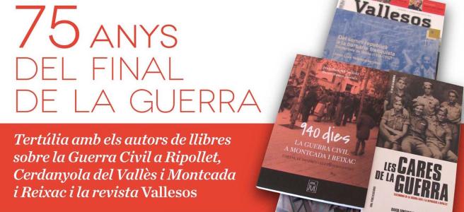 El Centre Cultural acull una tertúlia amb autors de llibres sobre la Guerra Civil al Vallès -Imatge 1-