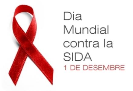 Crida a formar un llaç vermell humà amb motiu del Dia Mundial de Lluita contra la Sida -Imatge 1-