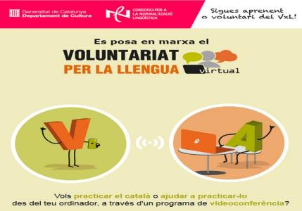 L'Oficina de Català enceta la modalitat virtual del programa Voluntariat per la Llengua -Imatge 1-