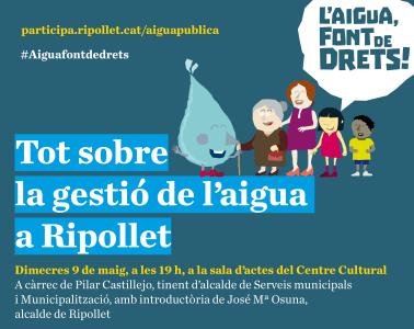 Presentació pública de la proposta de municipalització del servei d'aigua a Ripollet -Imatge 1-