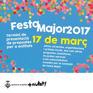 El 17 de març finalitza el període de les entitats per proposar activitats per a la Festa Major -Imatge 1-