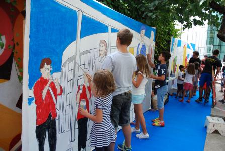 Els infants de Ripollet pintaran el mural de la #FMripollet16 -Imatge 1-