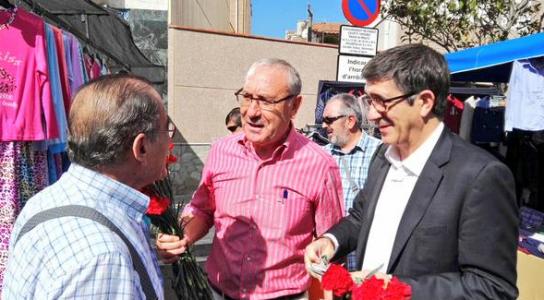 L'ex-Lehendakari Patxi López fa campanya a Ripollet pel PSC acompanyat de l'agrupació local -Imatge 1-