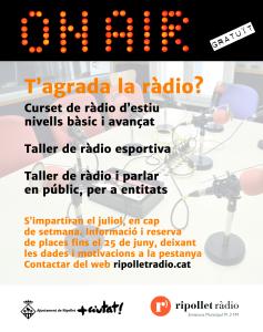 Obertes les inscripcions als tallers d'estiu gratuïts de Ripollet Ràdio -Imatge 1-