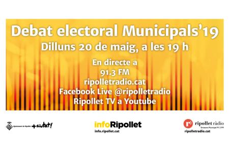 Aquest dilluns s'emet el Debat Electoral de Ripollet Rdio -Imatge 1-