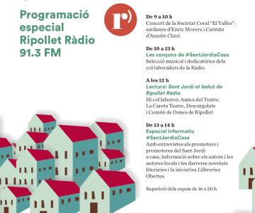 La ràdio ofereix aquest #SantJordiaCasa #Ripollet una programació especial -Imatge 1-