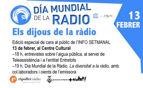Ripollet Ràdio commemora el Dia Mundial de la Ràdio amb un programa de cara al públic -Imatge 1-
