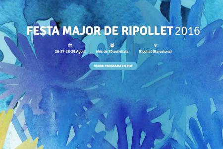 Es posa en marxa una web específica de la Festa Major de Ripollet 2016 -Imatge 1-