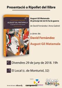 Presentaci literria: "August Gil Matamala. Al principi de tot hi ha la guerra" -Imatge 1-