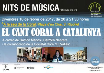 Les Nits de Msica celebren una sessi dedicada al cant coral a Catalunya -Imatge 1-