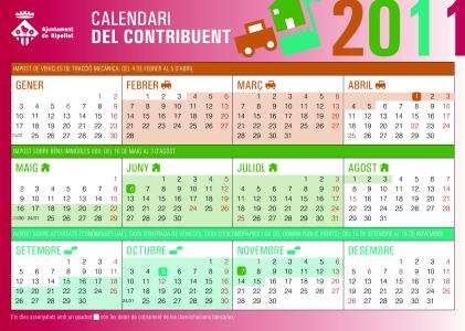 Calendari del contribuent 2011 -Imatge 1-