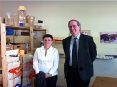 El president del Consell Escolar de Catalunya visita l'escola El Martinet -Imatge 1-