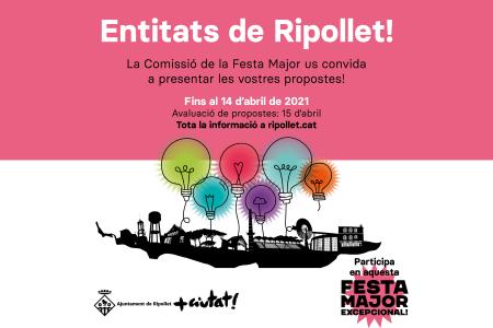 Les entitats de Ripollet ja poden presentar les seves propostes per la Festa Major 2021 -Imatge 1-