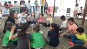 Una quarantena d'infants han participat en la descoberta dels parcs dels Mestres i de la Solidaritat -Imatge 3-
