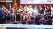 José M. Osuna intervé a l'acte de suport dels alcaldes de Catalunya al referèndum de l'1-O -Imatge 2-