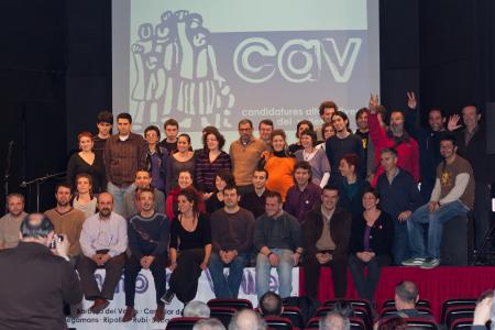 Municipals 2011<br> Les CAV presenten la seva candidatura com a coalició comarcal -Imatge 1-