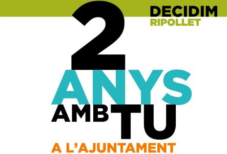 Decidim Ripollet celebra dos anys de legislatura amb una reflexió política amb il·lustres convidats -Imatge 1-