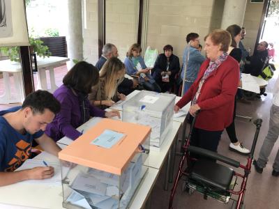 #26MRipollet Eleccions Municipals 2019: Participaci a Ripollet a les 18 h: 46,24 %  -Imatge 1-