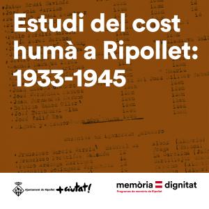 Presentaci: "Estudi del cost hum a Ripollet: 1933-1945" -Imatge 1-