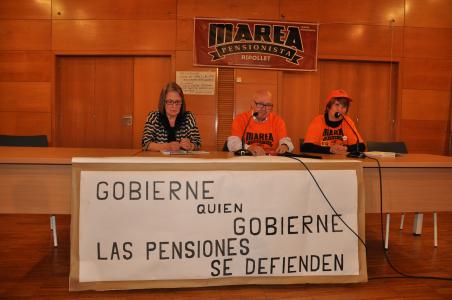 Marea Pensionista crida als jubilats a mobilitzar-se per defensar els pensions -Imatge 1-