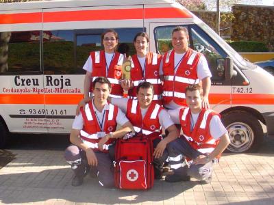 Els socorristes de Creu Roja guanyen la prova terrestre del concurs català de primers auxilis -Imatge 1-