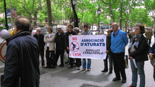 L'Assemblea d'Aturats protesta contra la privatització del SOC -Imatge 1-