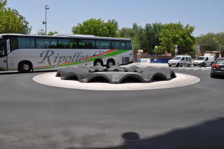 Tall de trànsit a la rotonda de la cruïlla Balmes amb Padró i Santiga -Imatge 1-